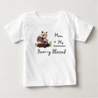 Beary Blessed Panda Baby Shirt | Matching Mum Gift
