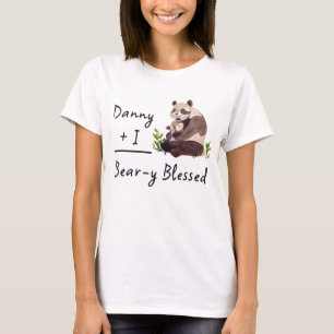 Beary Blessed Panda Mum Shirt   Matching Baby Tee