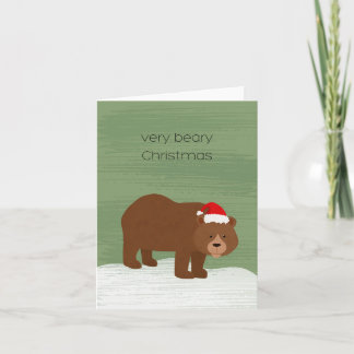 Beary Christmas Card