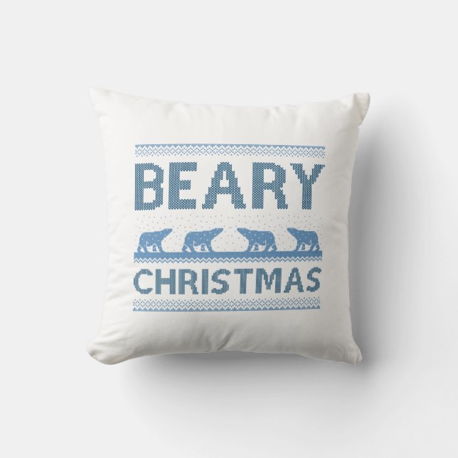 Beary Christmas Cushion (Front)
