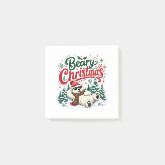 Beary Christmas Post-it Notes