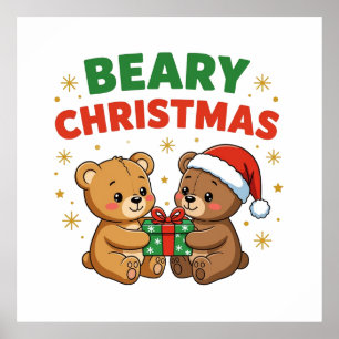 Beary Christmas Poster