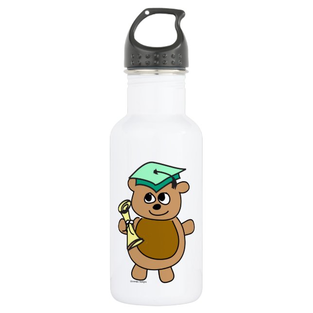 Beary Cute Graduation 532 Ml Water Bottle (Front)