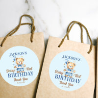 Beary first boys birthday cute teddy favour
