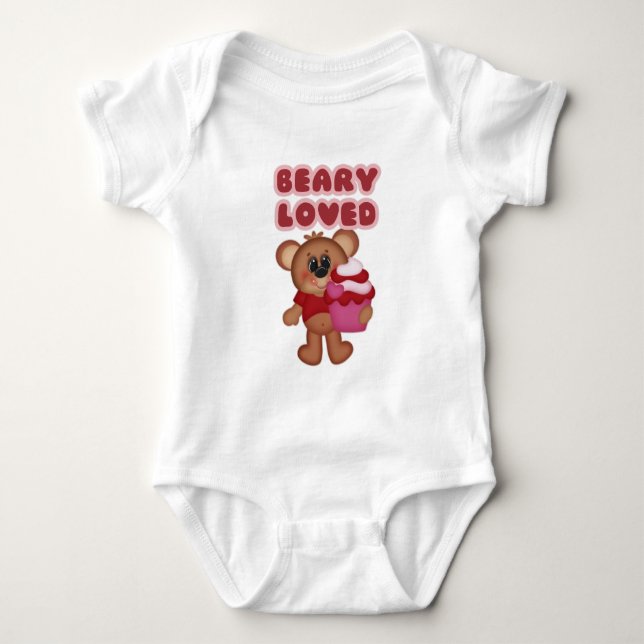 Beary Loved Bear Cupcake Valentine's Day creeper 1 (Front)