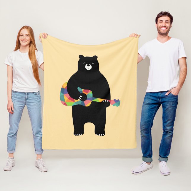 Beary Melodies Fleece Blanket (In Situ)