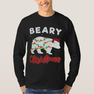 Beary Merry Christmas For Bear Lovers Funny Xmas L T-Shirt