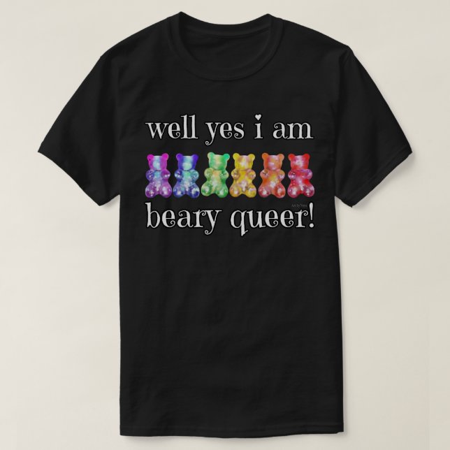 Beary Queer T-Shirt (Design Front)