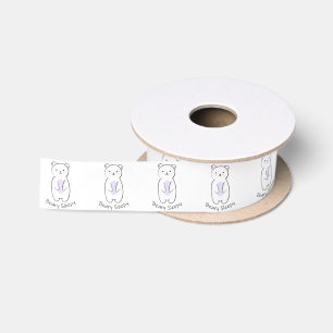 Beary Sleepy Bear Satin Ribbon