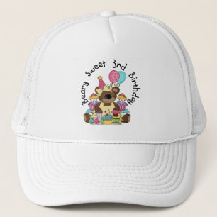 Beary Sweet 3rd Birthday Tshirts and Gifts Trucker Hat