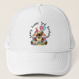 Beary Sweet 3rd Birthday Tshirts and Gifts Trucker Hat