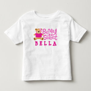Beary Sweet Girl Name Pink Girly Bear  Toddler T-Shirt