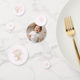 Beary Sweet Hot Air Balloon 1st Birthday Confetti