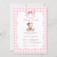 Beary Sweet Strawberry Baby Shower Girl