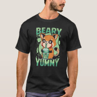 Beary Yummy  Cute Red Panda  Milk Tea