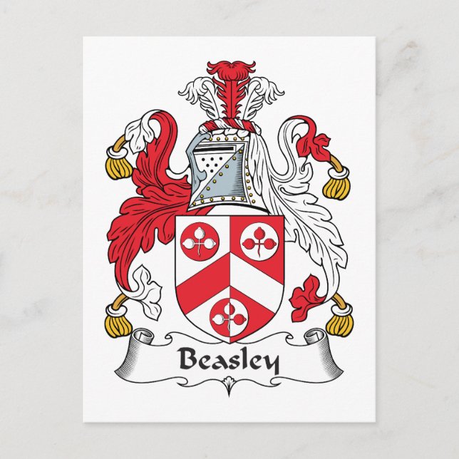 Beasley Family Crest Postcard (Front)