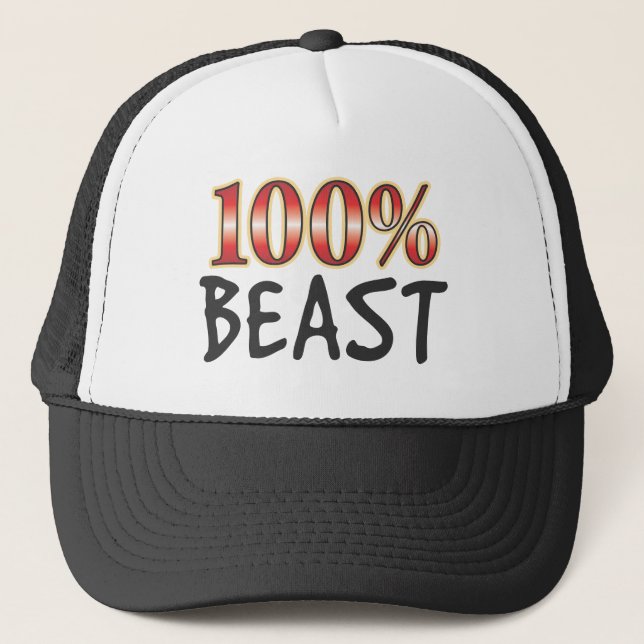 Beast 100 Percent Trucker Hat (Front)