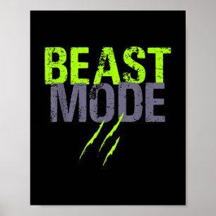 Beast Activated Mode On Funny Fitness Workout Gym Poster