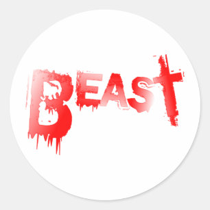 Beast Classic Round Sticker