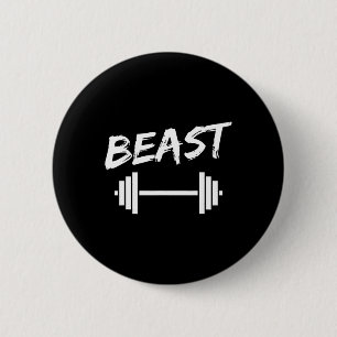 Beast Father Son Fitness Bodybuilding Matching  6 Cm Round Badge