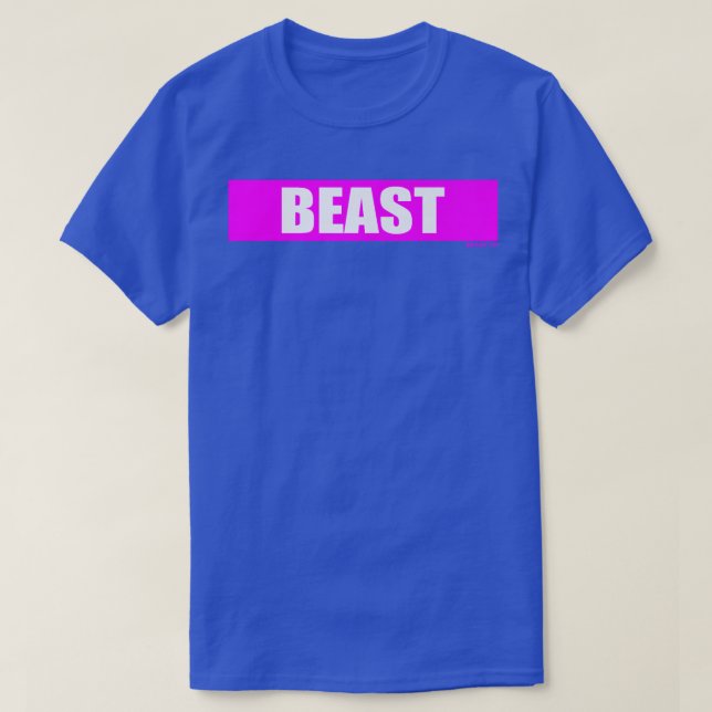 Beast Gym Motivation Pink Color Training Fitness  T-Shirt (Design Front)