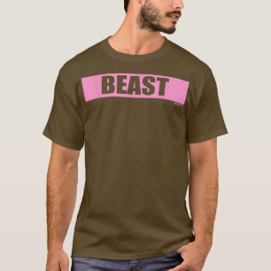 Beast Gym Motivation Pink Colour Training Fitness T-Shirt