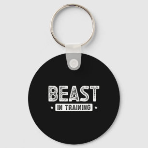 Beast In Training Bodybuilding Key Ring
