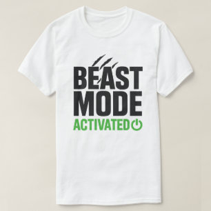 Beast Mode Activated Fitness Motivation T-Shirt
