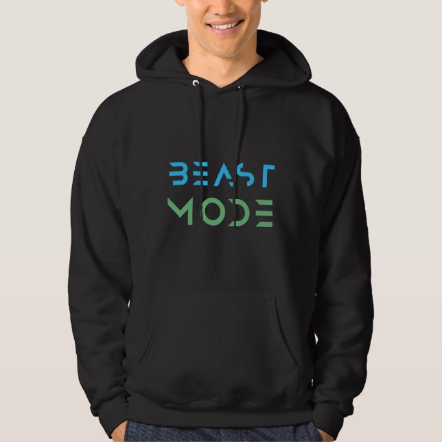 Beast Mode Fitness Gym Workout Hoodie (Front)