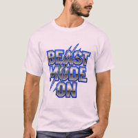 Beast Mode On – Bold Metallic Text with Claw Marks