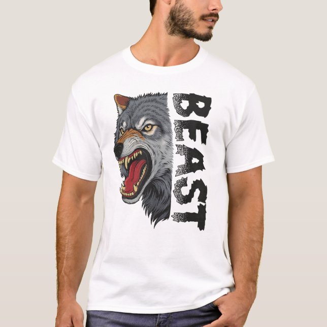 Beast Mode Wolf Tee (Front)