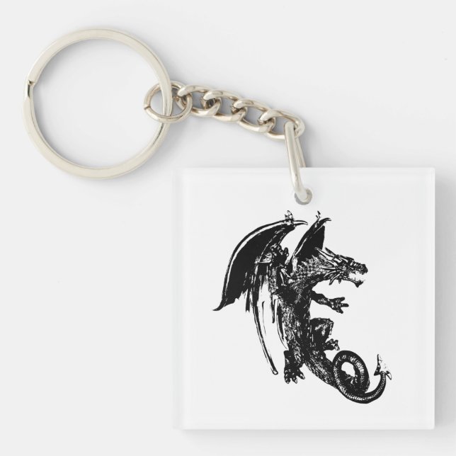 Beast of the Night Dragon Key Ring (Front)