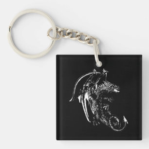 Beast of the Night Dragon Key Ring