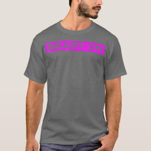 Beast ON Pink Gym Fitness Workout Gym Saying Motiv T-Shirt
