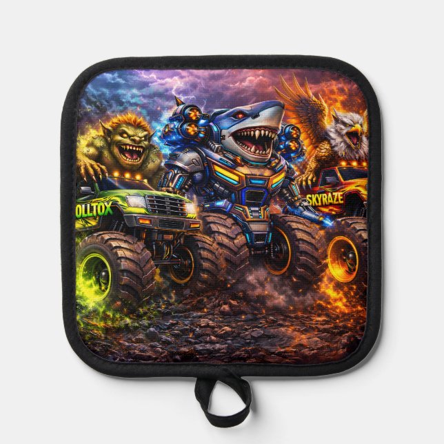 Beast riders potholder pot holder (Front)