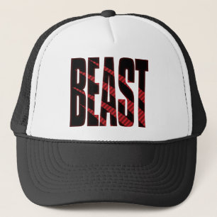 BEAST. Tough.Hardcore.Muscle.Wild.Animal Trucker Hat