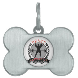 Beast University Bodybuilding Pet Tag