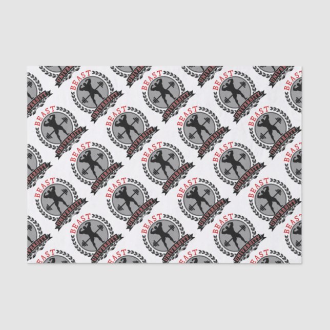 Beast University Bodybuilding Tissue Paper (Front)