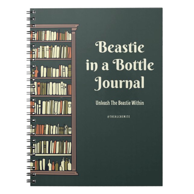Beastie in a Bottle Small Journal (Front)