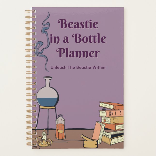 Beastie in a Bottle Small Planner (Front)