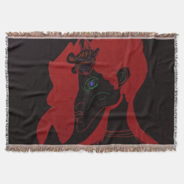 Beastmaster Queen Throw Blanket (Front)