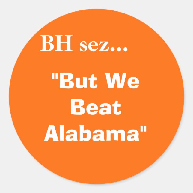 beat AL - Customised Classic Round Sticker (Front)