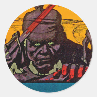 Beat Back The Hun Classic Round Sticker