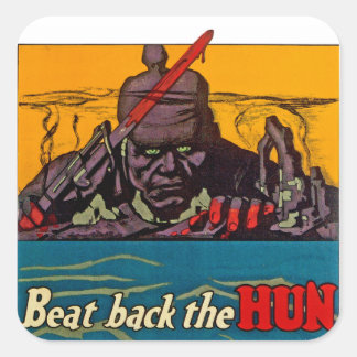 Beat Back The Hun Square Sticker