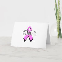Beat Cancer- Strong Breast Cancer Pink Ribbon