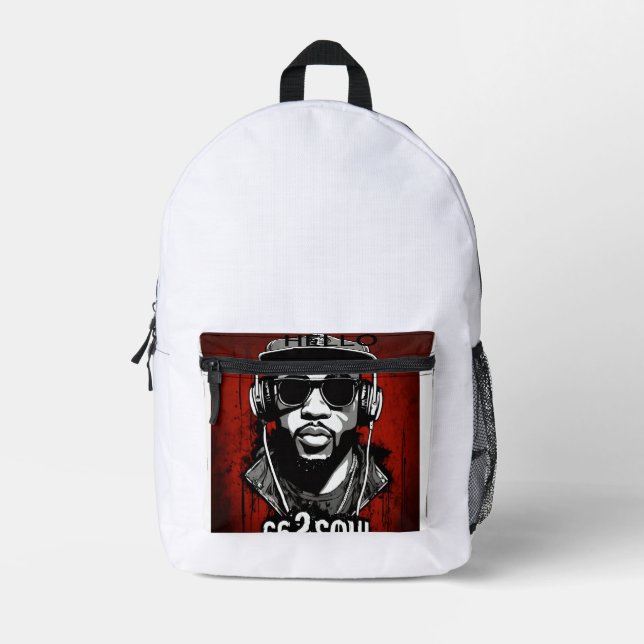 "Beat Drop Backpack" DJ style bag (Front)