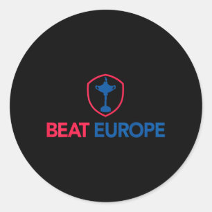 Beat Europe Golf Tournament Proud Golfer Classic Round Sticker
