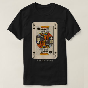 Beat King DJ Playing Card Design T-Shirt