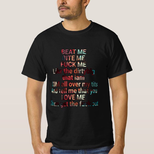 Beat me bite me t-shirt (Front)