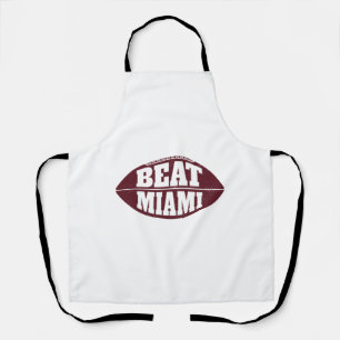 Beat Miami Vintage Aggie Football Gameday Saturday Apron